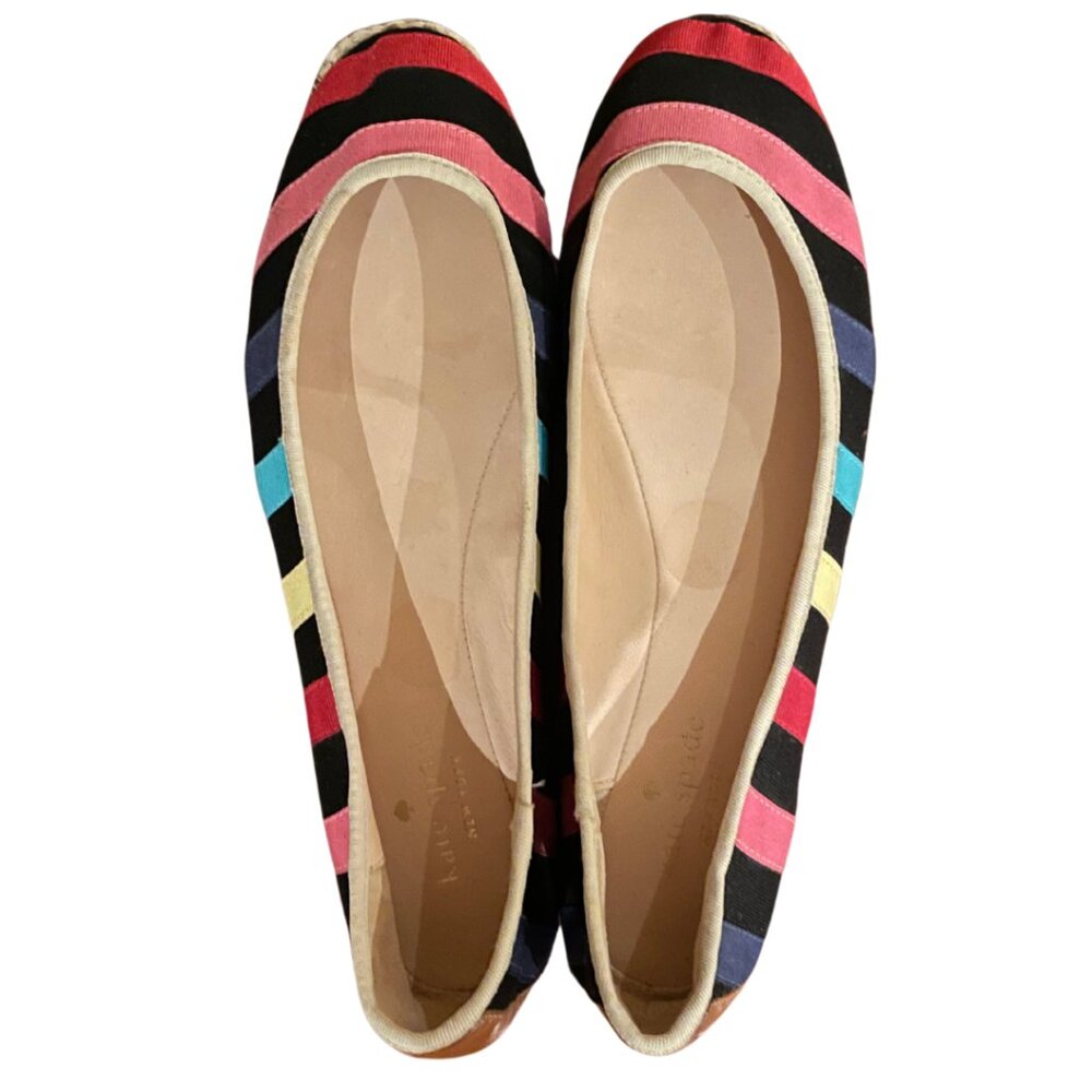 Kate Spade Rainbow Striped Espadrille Flats | Size 9.5 | NWOT